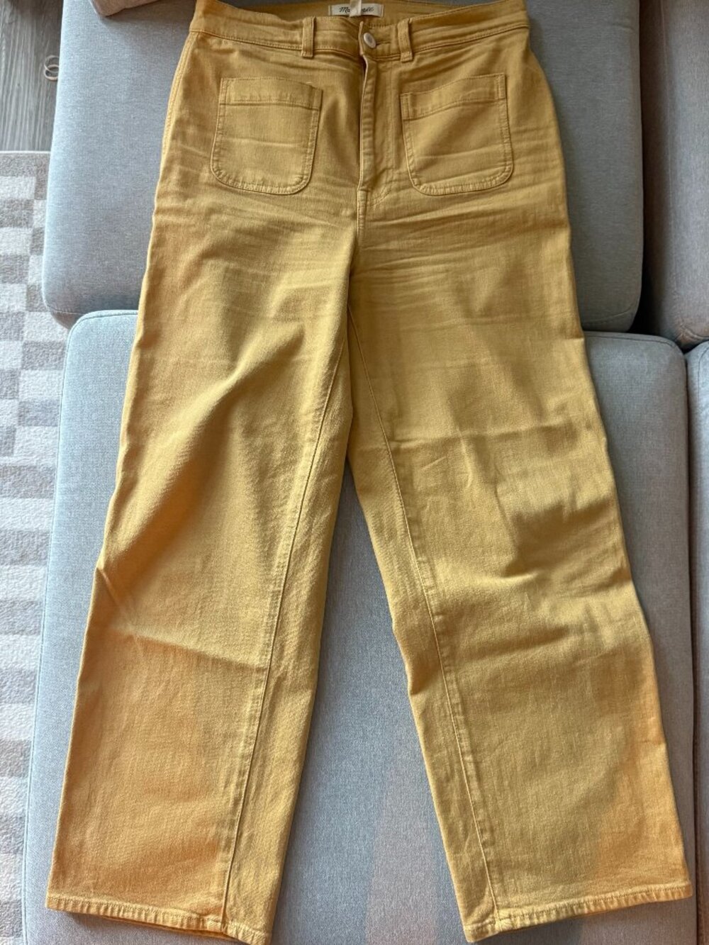 Earthen Gold Wide Leg Crop Pants